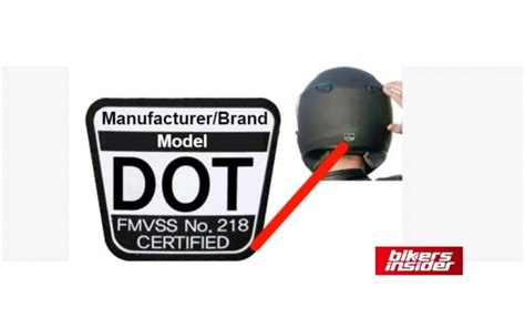 dot motorcycle helmet certification